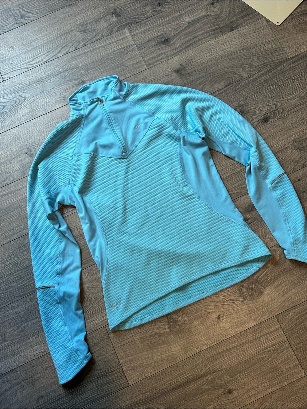 Nike Aqua Blue Half-Zip Training Top